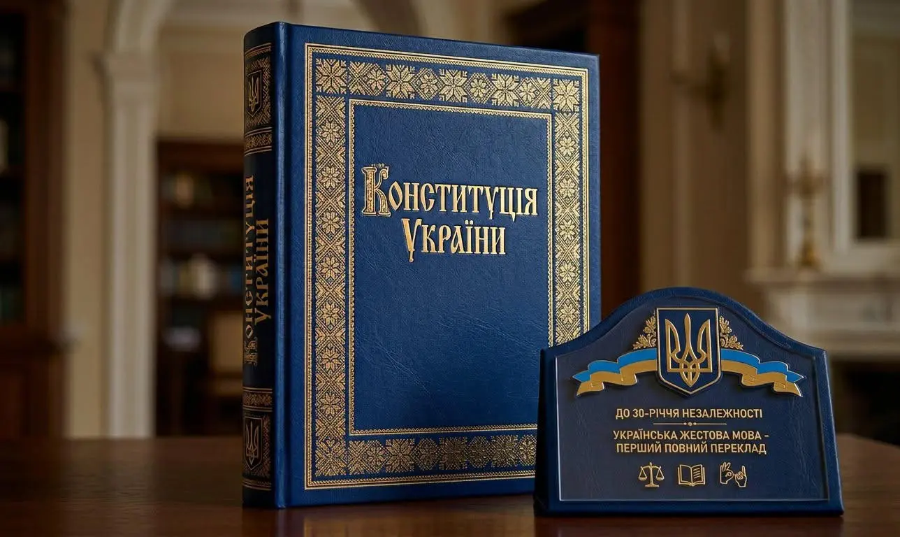До 30-річчя Конституції України вперше створено її повний переклад українською жестовою мовою.